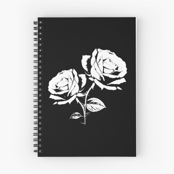 Item preview, 2 Roses White Black Vintage Urban Cool Design Shapes Mania designed and sold by Shapes-Mania.