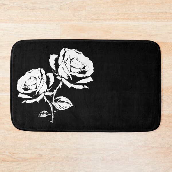 Item preview, 2 Roses White Black Vintage Urban Cool Design Shapes Mania designed and sold by Shapes-Mania.