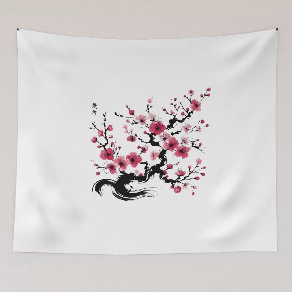 Item preview, Sakura cherry blossom with Japanese ink  designed and sold by goodday Japan.
