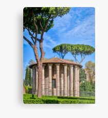 Temples of the Forum Boarium Metal Print
