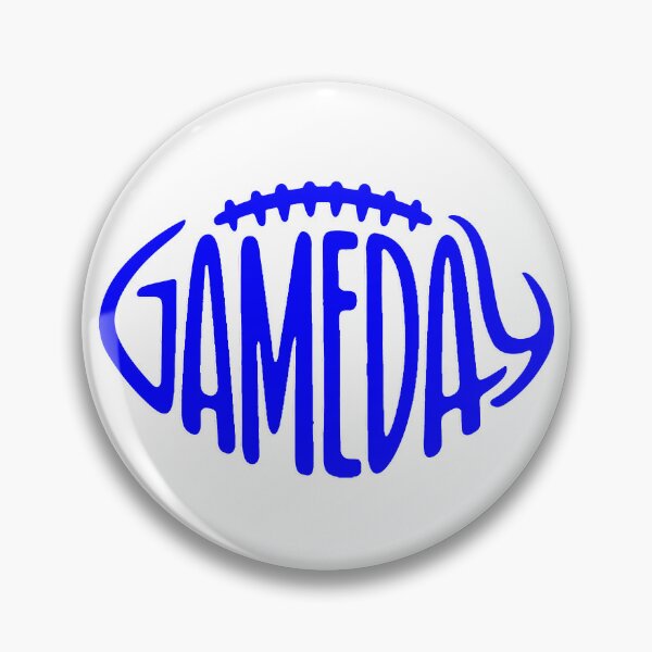 Item preview, Gameday Blue Football designed and sold by DivaDoodle.