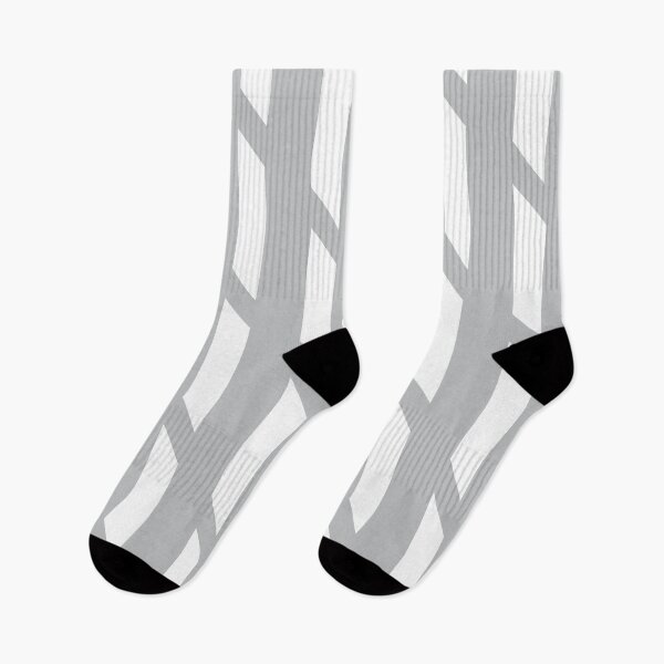 Item preview, Grey and white striped geometric window pattern designed and sold by fluffyfamcraft.