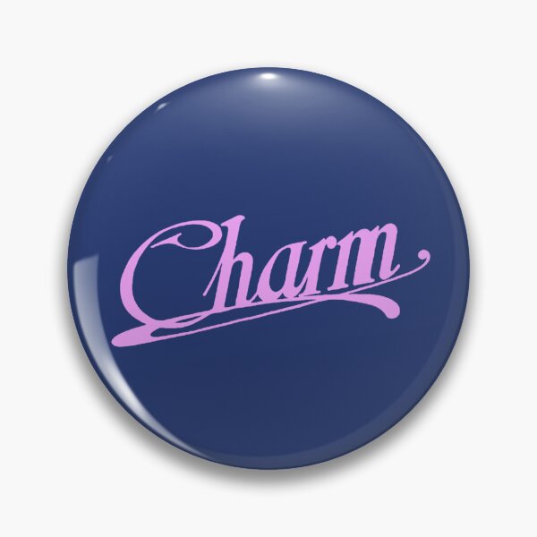 Item preview, Charm Classic Cursive Lettering Bright Pink Blue designed and sold by aestheticqueen.
