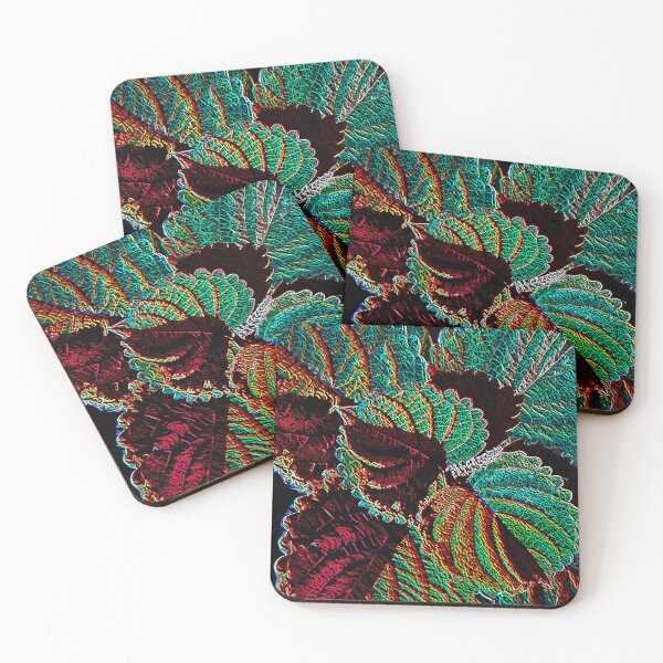 Item preview, Striking Fall Coleus Floral Neonized Design designed and sold by ImagistStudio Presents MikesDigs.