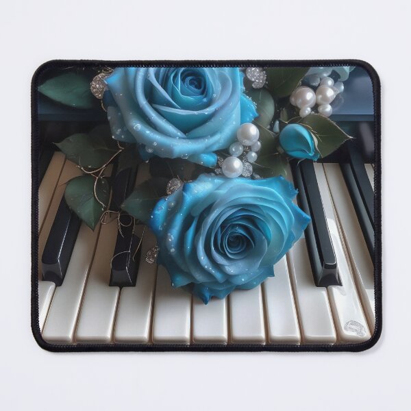 Item preview, Blue Roses on Piano designed and sold by Fantasy-Fashion.