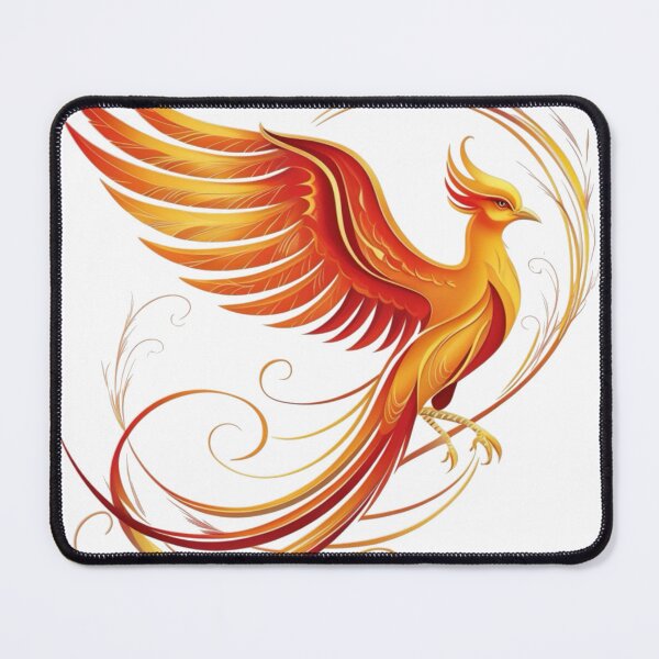 Item preview, A bird with a golden body and red feathers designed and sold by PWDigitalArt.