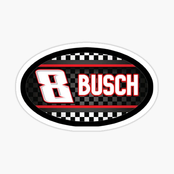 Item preview, Kyle Busch checkered ovoid  designed and sold by TracksideTeesShop.