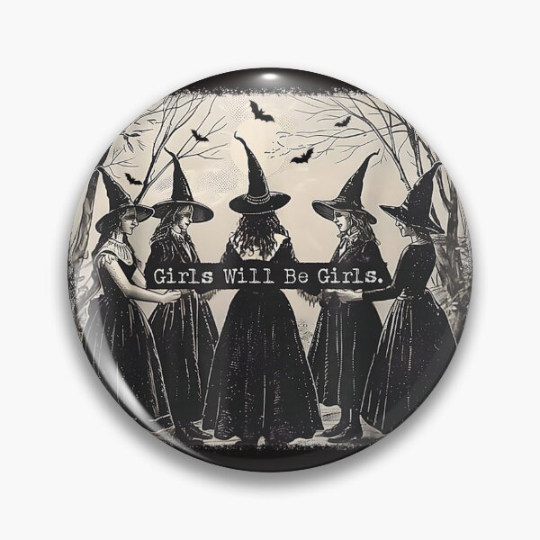 Item preview, Girl Will Be Girl, Funny Witch, Witchy Vibes designed and sold by MythicMosaics.