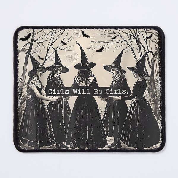Item preview, Girl Will Be Girl, Funny Witch, Witchy Vibes designed and sold by MythicMosaics.