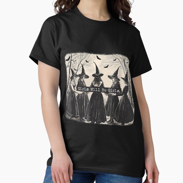 Item preview, Girl Will Be Girl, Funny Witch, Witchy Vibes designed and sold by MythicMosaics.