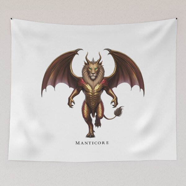 Item preview, A gold and red dragon with a lion's head and a green eye designed and sold by PWDigitalArt.