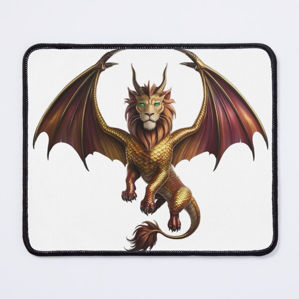 Item preview, A dragon with a lion's head and a gold body designed and sold by PWDigitalArt.