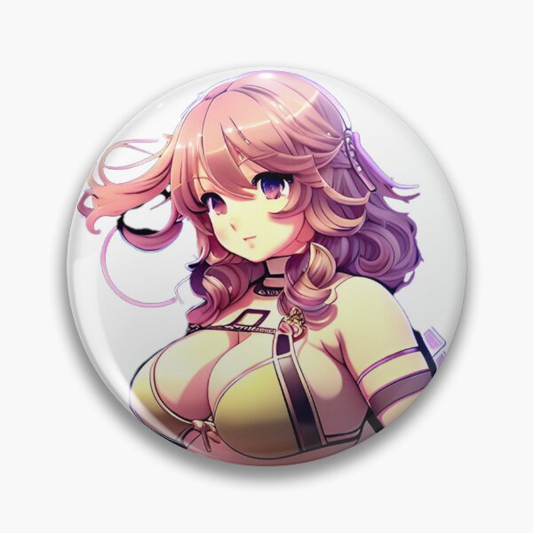 Item preview, Anime Girl with Pink Hair and Big Eyes  designed and sold by KnottyToons.