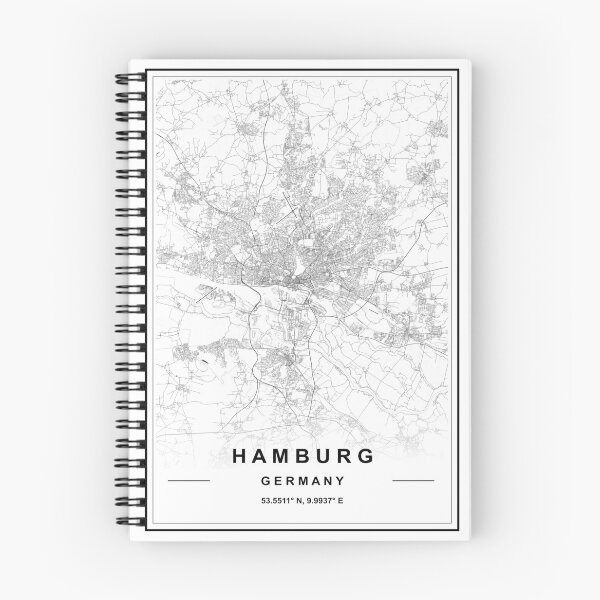 Item preview, Hamburg City Map designed and sold by SHAMPAIN-ART-CO.