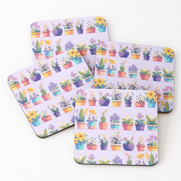 Item preview, Blooming Harmony in Colorful Pots designed and sold by emilykang.