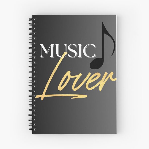 Item preview, Music Lover Eighth Note Black White & Gold designed and sold by BrightrDayMusicArt.