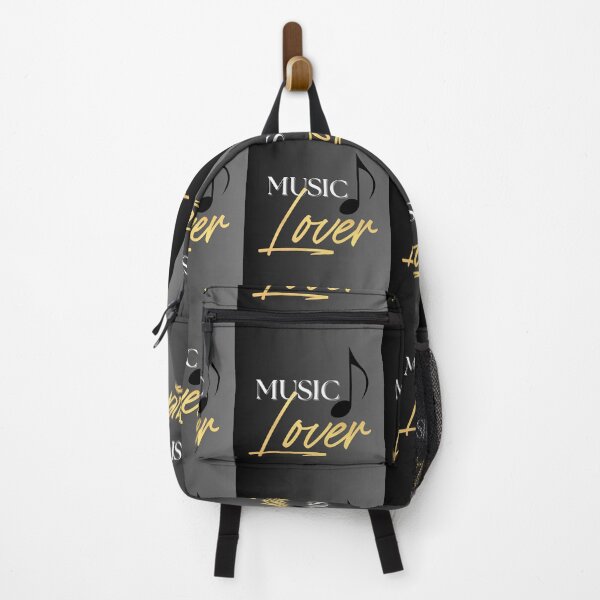 Item preview, Music Lover Eighth Note Black White & Gold designed and sold by BrightrDayMusicArt.