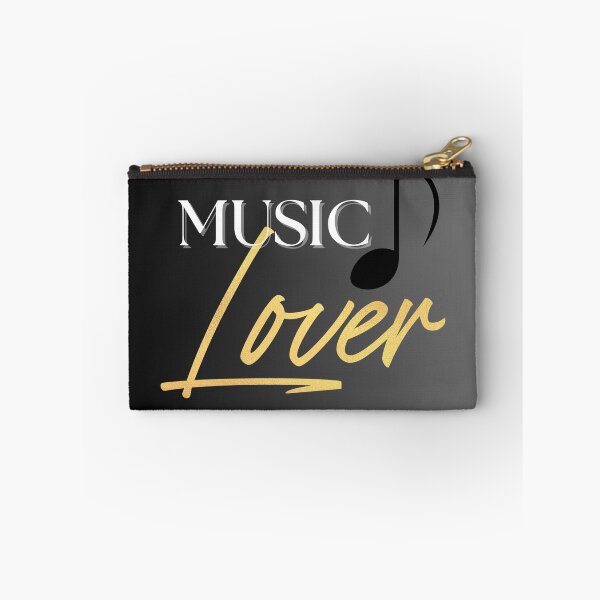 Item preview, Music Lover Eighth Note Black White & Gold designed and sold by BrightrDayMusicArt.
