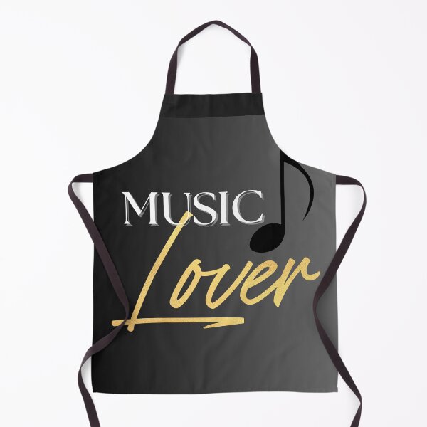 Item preview, Music Lover Eighth Note Black White & Gold designed and sold by BrightrDayMusicArt.