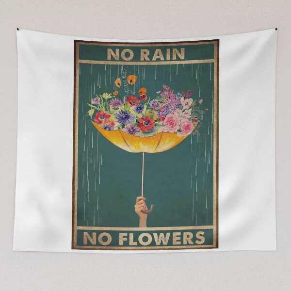 Item preview, No Rain No Flower Poster designed and sold by hisole j.