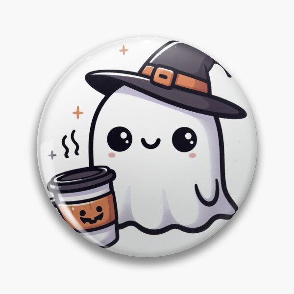 Artikelvorschau, Halloween Geist Süße Geister mit Kaffeetasse Gruseliger Kaffeeliebhaber entworfen und verkauft von PodBloom.