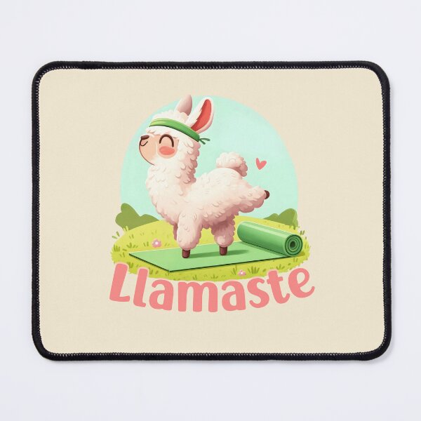 Item preview, Llamaste Cute Yoga Llama in Relaxing Yoga Pose Kawaii Llama Namaste Yoga Llamaste Birthday Card designed and sold by Gay-Koala.