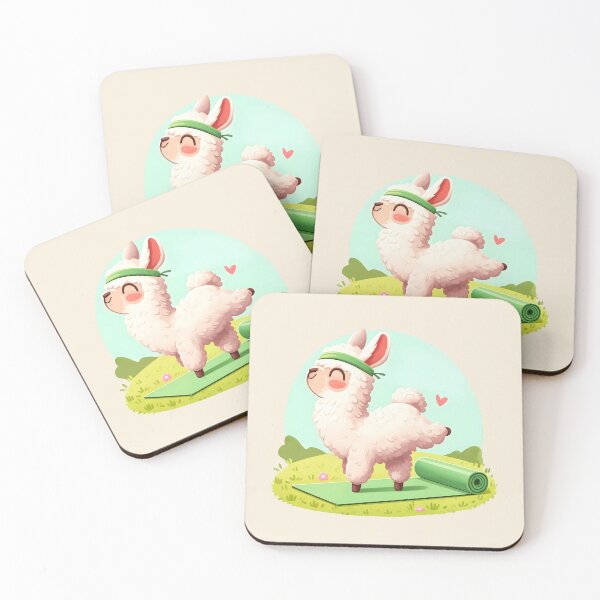 Item preview, Llama Namaste Sticker Yoga With Llamas Yoga Pose Kawaii Llama Gift for Yoga Instructor Yogi designed and sold by Gay-Koala.