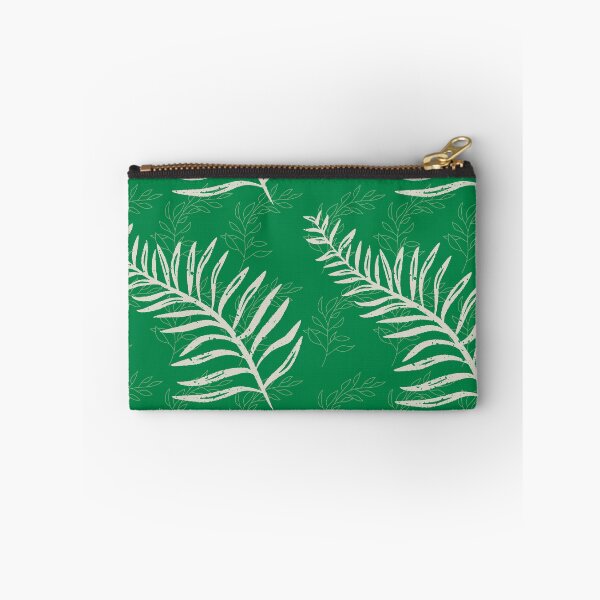 Item preview, White and green fern leaf pattern designed and sold by Johnmichaelart.