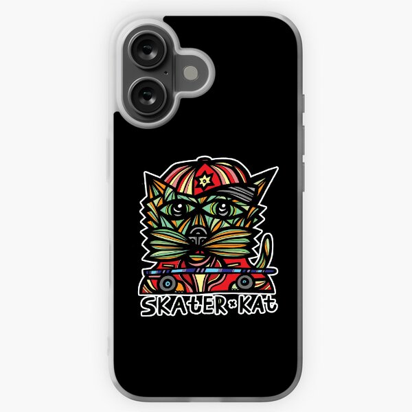 "Skater Kat" iPhone Soft Case