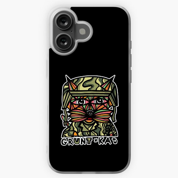 "Grunt Kat" iPhone Soft Case