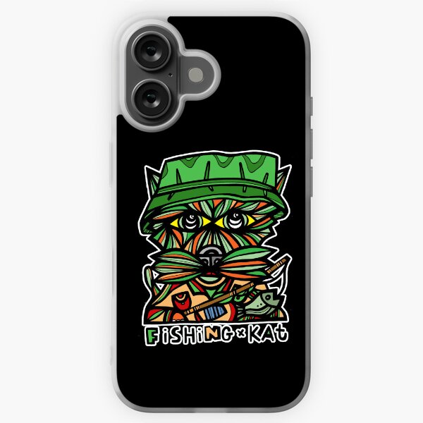 "Fishing Kat" iPhone Soft Case