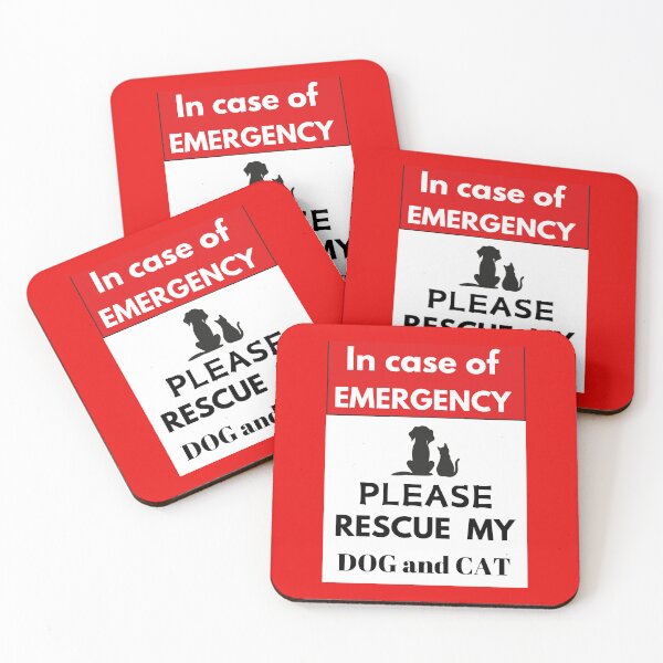 Item preview, In Case of Emergency-Rescue  - Please Rescue My DOG and Cat designed and sold by dontcryimhere.