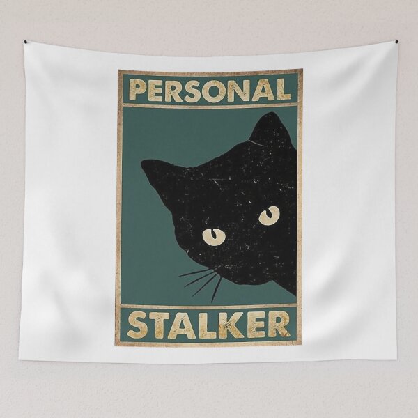 Item preview, Personal Black Cat Stalker Poster designed and sold by hisole j.