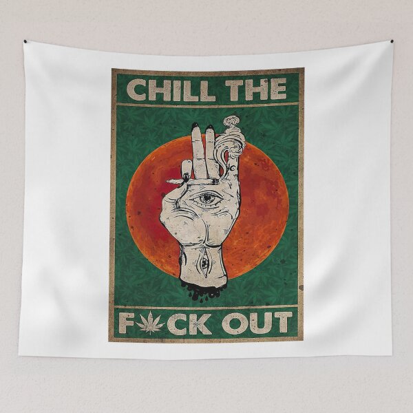 Item preview, Chill The F**k Out Red Moon Poster designed and sold by hisole j.