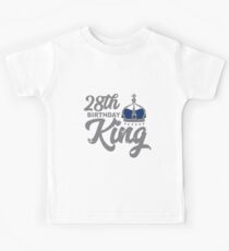 Birthday King 28 Kids Tee