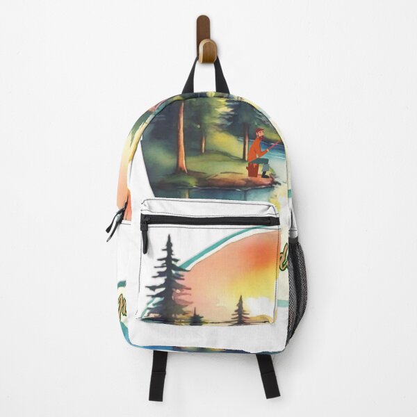 Item preview, Sunset by the Riverside Lodge, Riverside Retreat, Lake Nature, landscape designed and sold by KreativKulture.