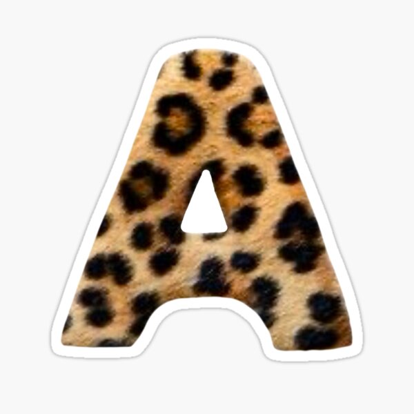 Item preview, leopard letter - a  designed and sold by pinkmartinii.