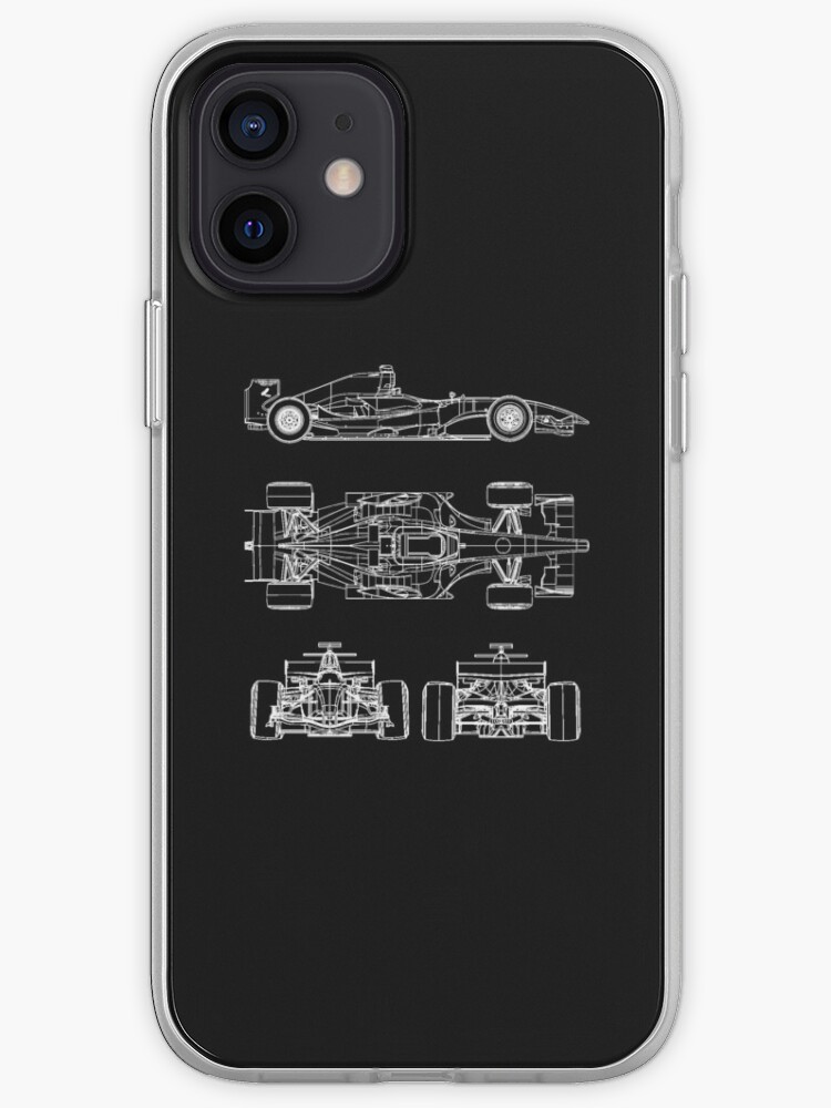 Race Car Blueprint Project Iphone Case Cover By Ideasfinder Redbubble