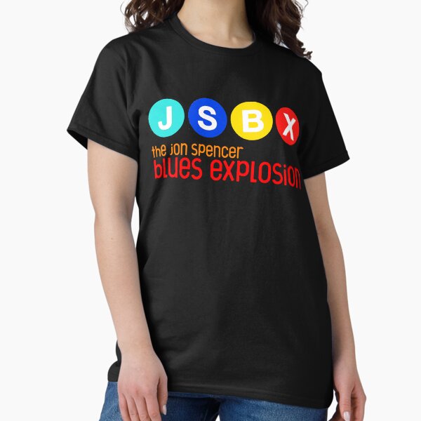 Artikel-Vorschau von Jon Spencer Blues Explosion - farbenfrohes Design aus der ACME-Ära mit dem Bandlogo in den ACME-Farben und dem JSBX in den Farben von Werbematerialien, designt und verkauft von geetarv.