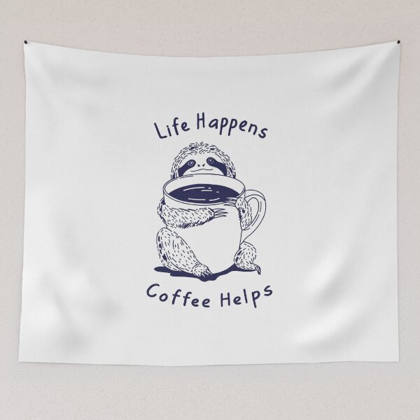 Item preview, Life Happens Coffee Helps  designed and sold by Kimprut.