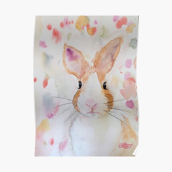 Rainbow Rabbit Posters for Sale | Redbubble