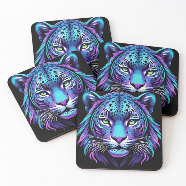Item preview, Vibrant Neon Tiger Digital Art - Bold and Fierce Wildlife Design designed and sold by creativaimages.