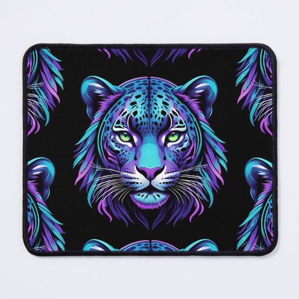 Item preview, Vibrant Neon Tiger Digital Art - Bold and Fierce Wildlife Design designed and sold by creativaimages.