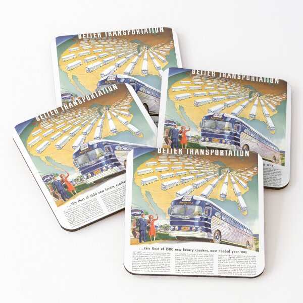 Item preview, Greyhound Bus Vintage Ad designed and sold by NavyDhaliwal.