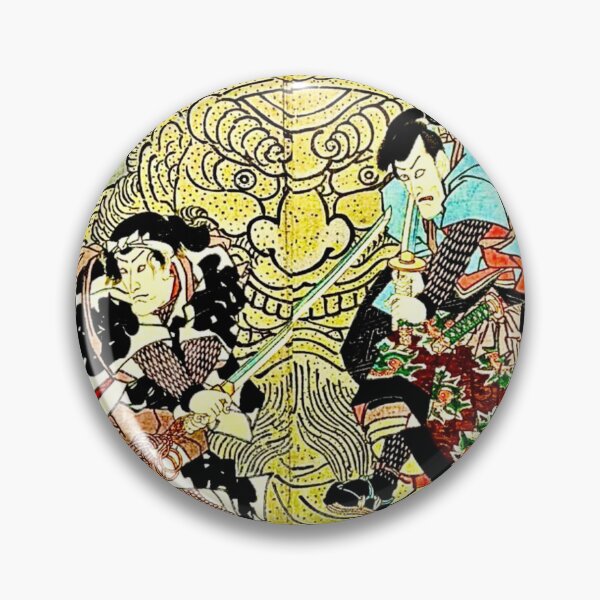 Item preview, Two Samurai’s Ukiyo designed and sold by Daruma786.