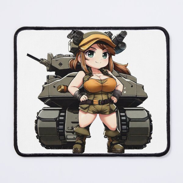 Item preview, Girl In front of a Tank designed and sold by KnottyToons.