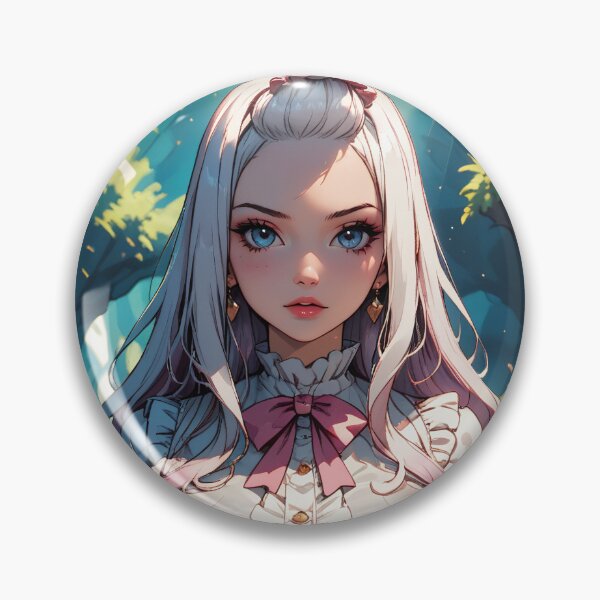 Item preview, Beautiful girl with White Hair in Woods designed and sold by WaifuBrowser.