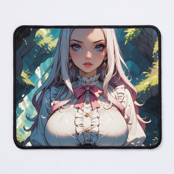 Item preview, Beautiful girl with White Hair in Woods designed and sold by WaifuBrowser.