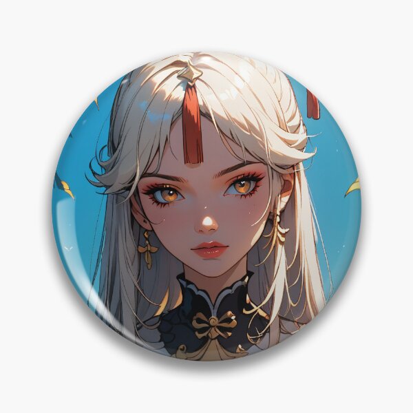 Item preview, Beautiful Japan Girl with White Hair designed and sold by WaifuBrowser.