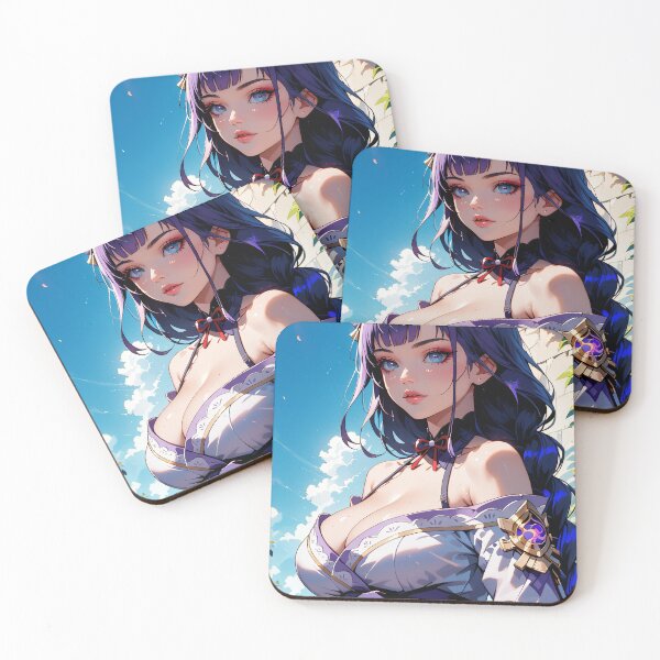 Item preview, Beautiful Anime Girl with Purple Hair designed and sold by WaifuBrowser.